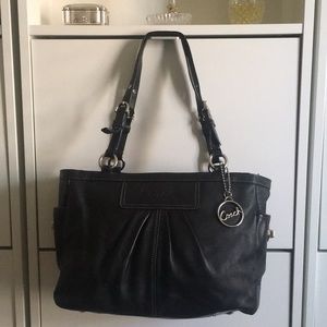 Genuine Leather Coach Purse, Black - Barely Used!